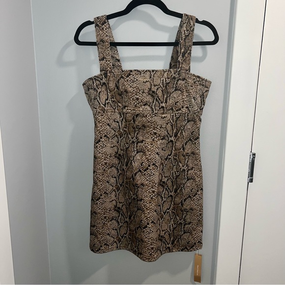 REFORMATION Lizzie Snake Denim Dress - Picture 7 of 8